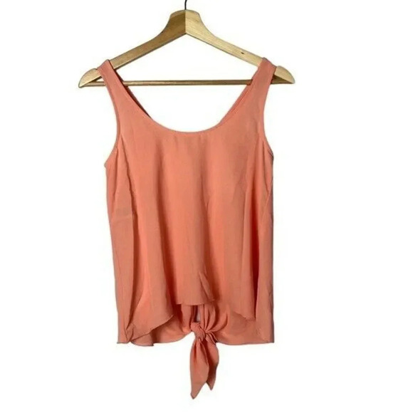 Rachel Rachel Roy Peach Tie Back Tank Top XS - Picture 1 of 4